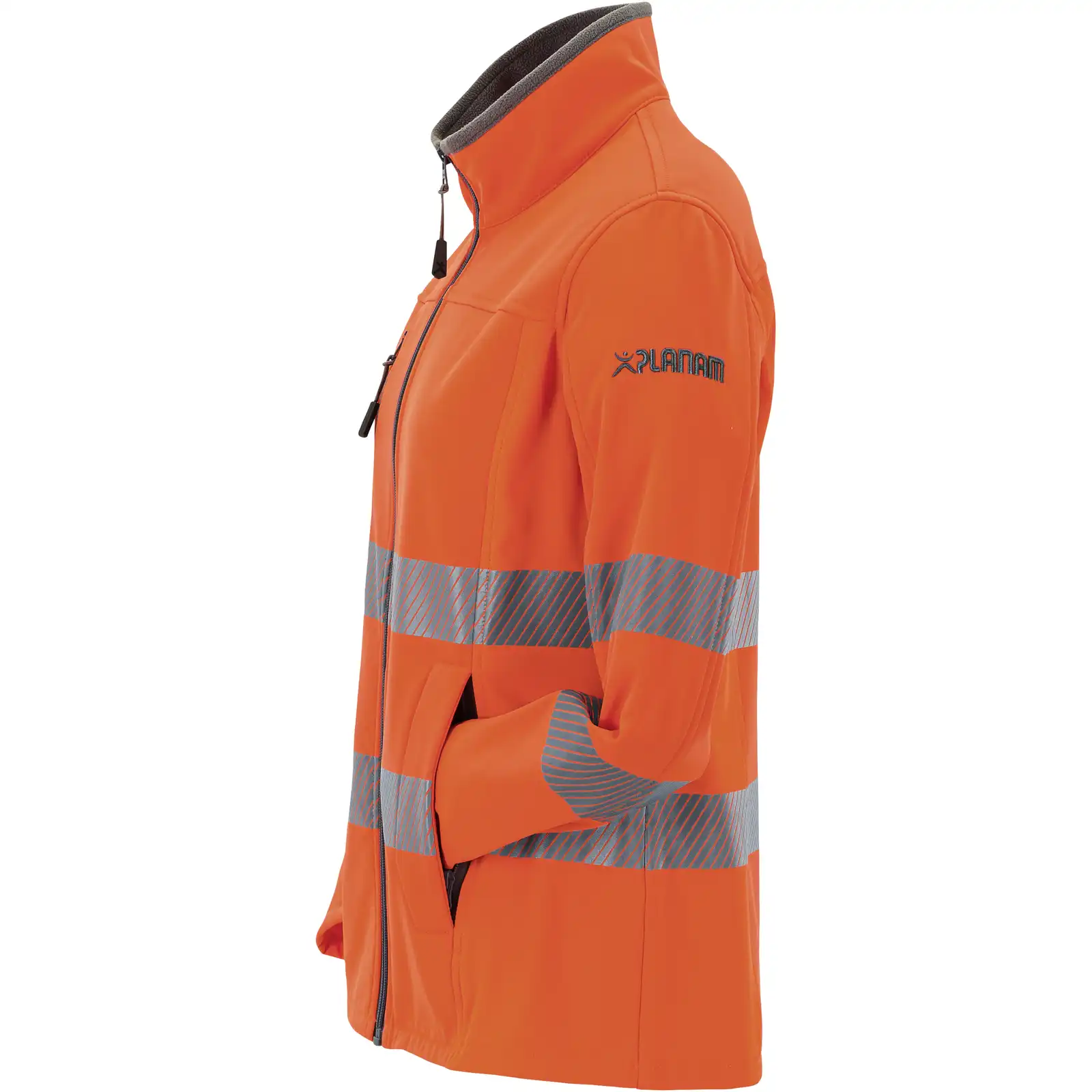 PLANAM Norit High Visibility Outdoor Pure Softshell Work Jacket WOMEN Safety Jacket - Hi Vis – Image 4