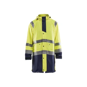 BLAKLADER 43242000 Rain Jacket Hi Vis LEVEL 1 Hi Vis Reflective Rain Jacket MEN - Waterproof