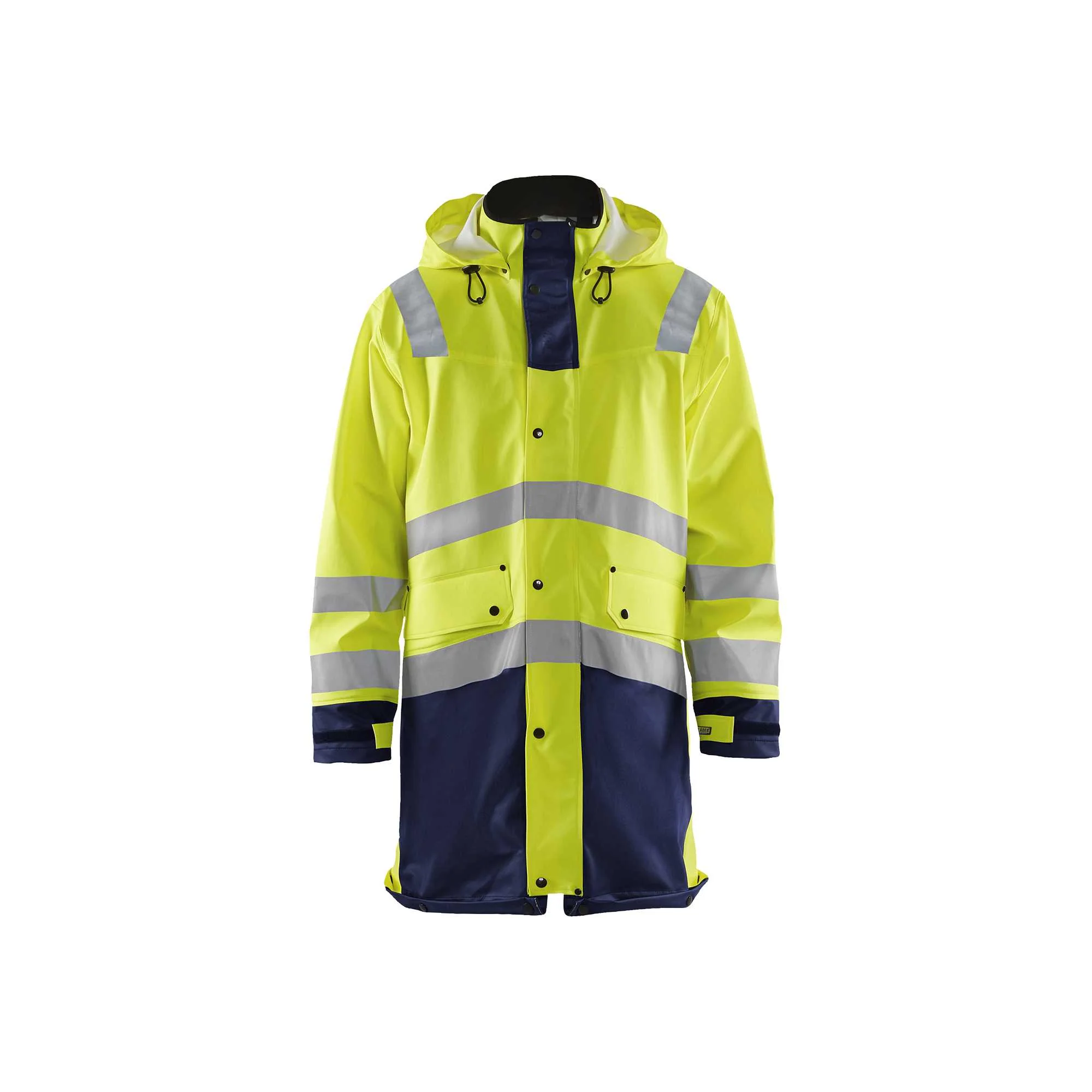 BLAKLADER 43062003 Raincoat Hi Vis LEVEL 2 Hi Vis Reflective Raincoat MEN - Waterproof – Image 3