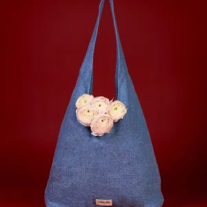 Richelieu le sac hobo - Denim Clair recyclé