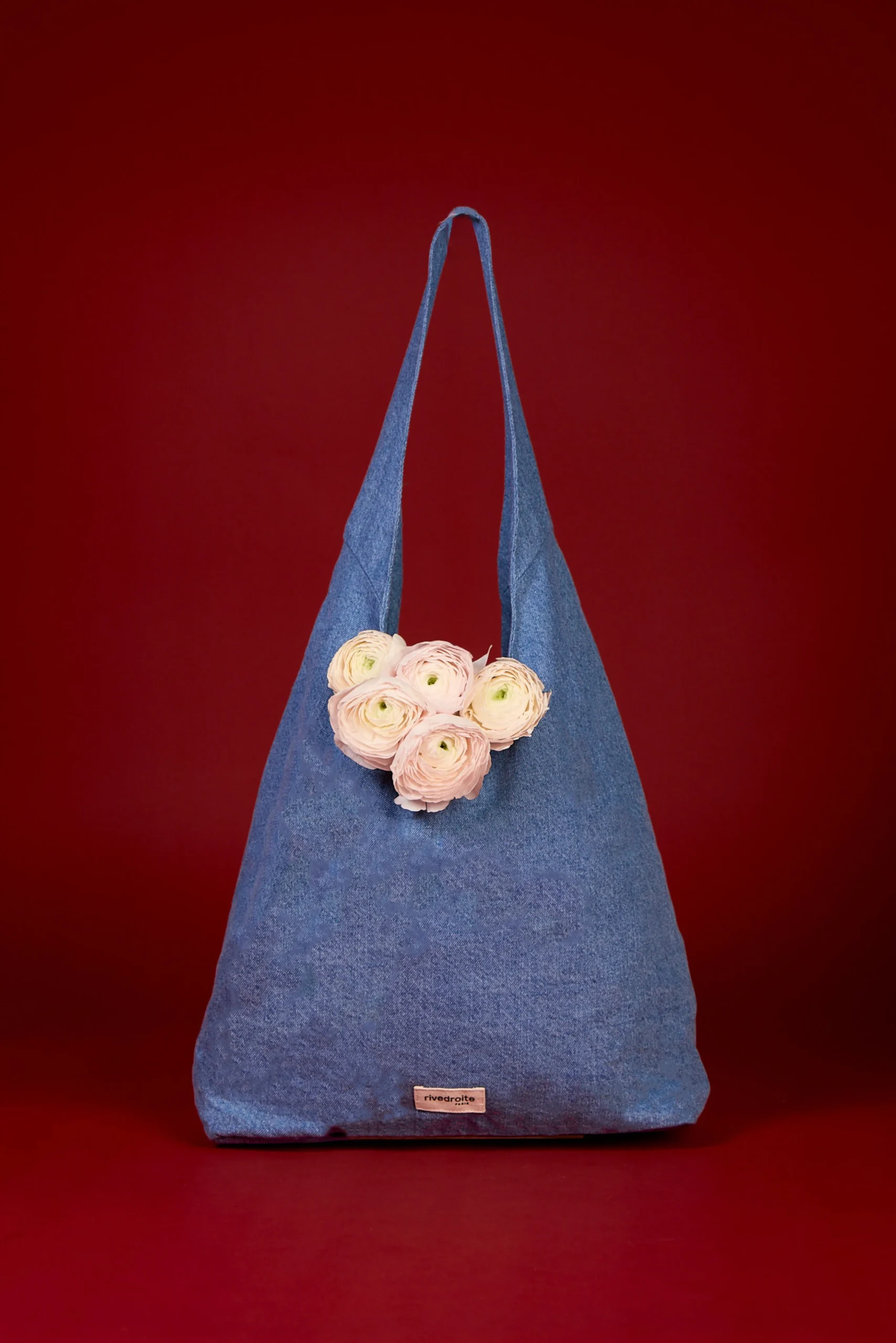 Richelieu le sac hobo - Denim Clair recyclé