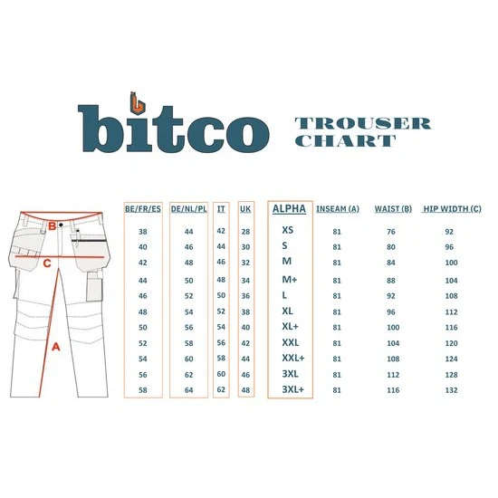 BITCO RIJN Stretch Work Trouser – Durable, Water and Oil Repellent, Reinforced with CORDURA® – Image 3