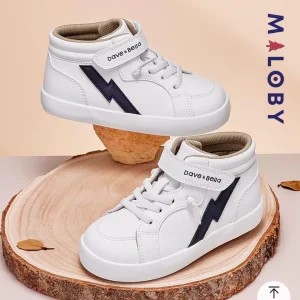 Baskets montantes enfant garçon - Blanc