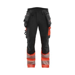 BLAKLADER 11251648 Hi Vis Reflective Work Trousers Men - double weave