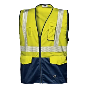 SIR SAFETY SPARVIERO Hi Vis Reflective Work Waistcoat MEN - Zipper Closure