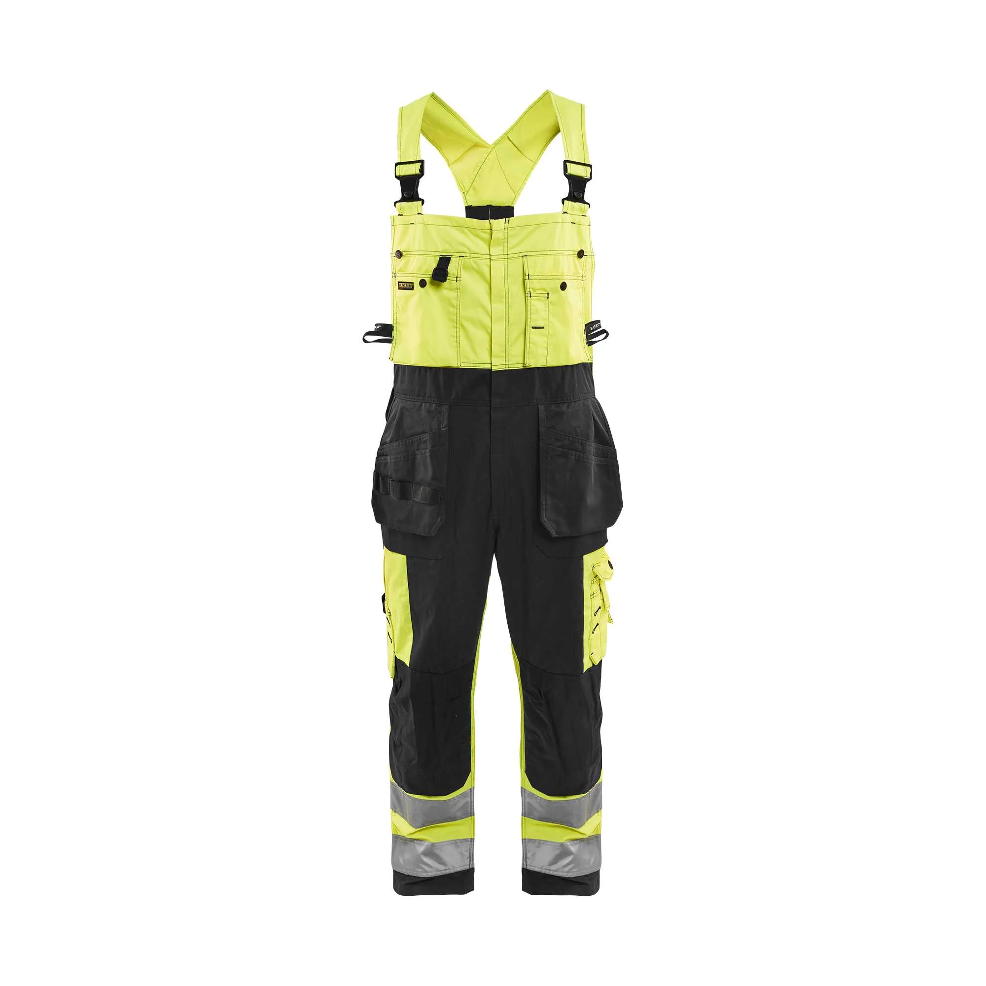 BLAKLADER 26031860 Hi Vis Bib Overalls Hi Vis Reflective Work Bib Trousers Men - twill fabric – Image 6