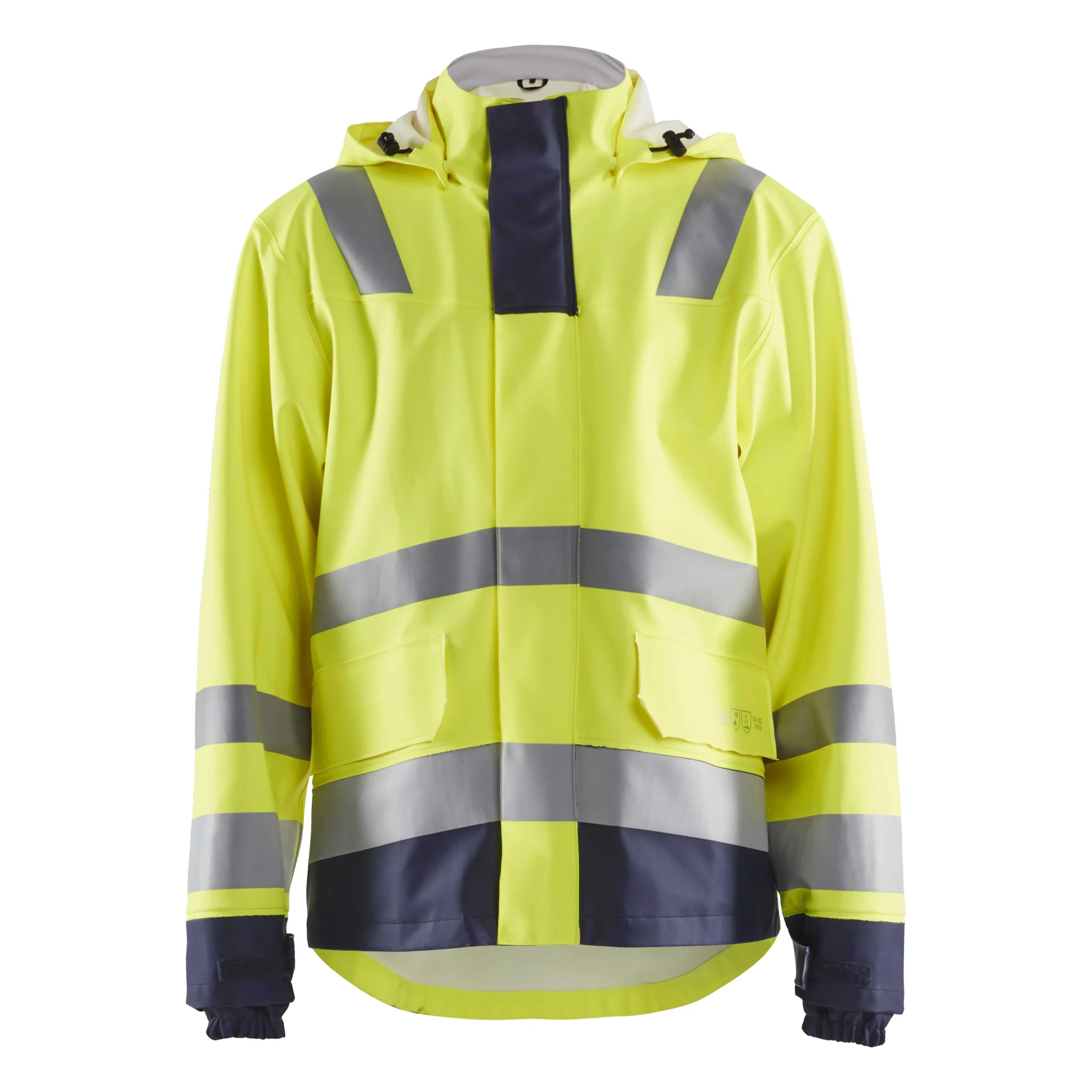 BLAKLADER 43132022 Multinorm raincoat Level 2 Hi Vis Reflective Rain Jacket MEN - Water Repellent – Image 2