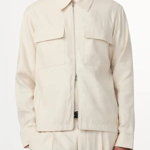 ALBAN LINEN BLEND BLAZER IVOIRE / NN.07