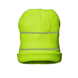 HI-VIS BEANIE - Hi-Vis - 100% Acrylic Yarn - Pack of 12 Pieces