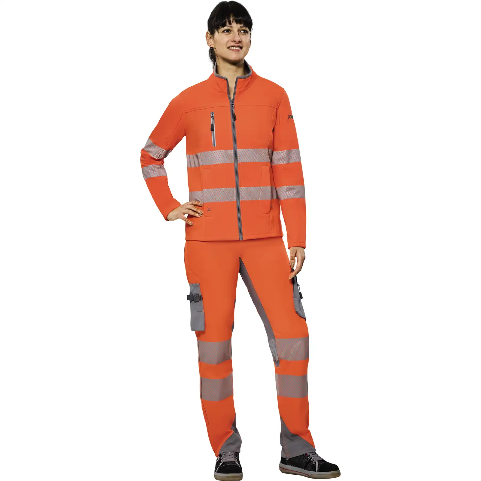 PLANAM Norit High Visibility Outdoor Pure Softshell Work Jacket WOMEN Safety Jacket - Hi Vis – Image 5