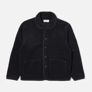 NAVY ALVAE FLEECE LANCASTER / UNIVERSAL WORKS