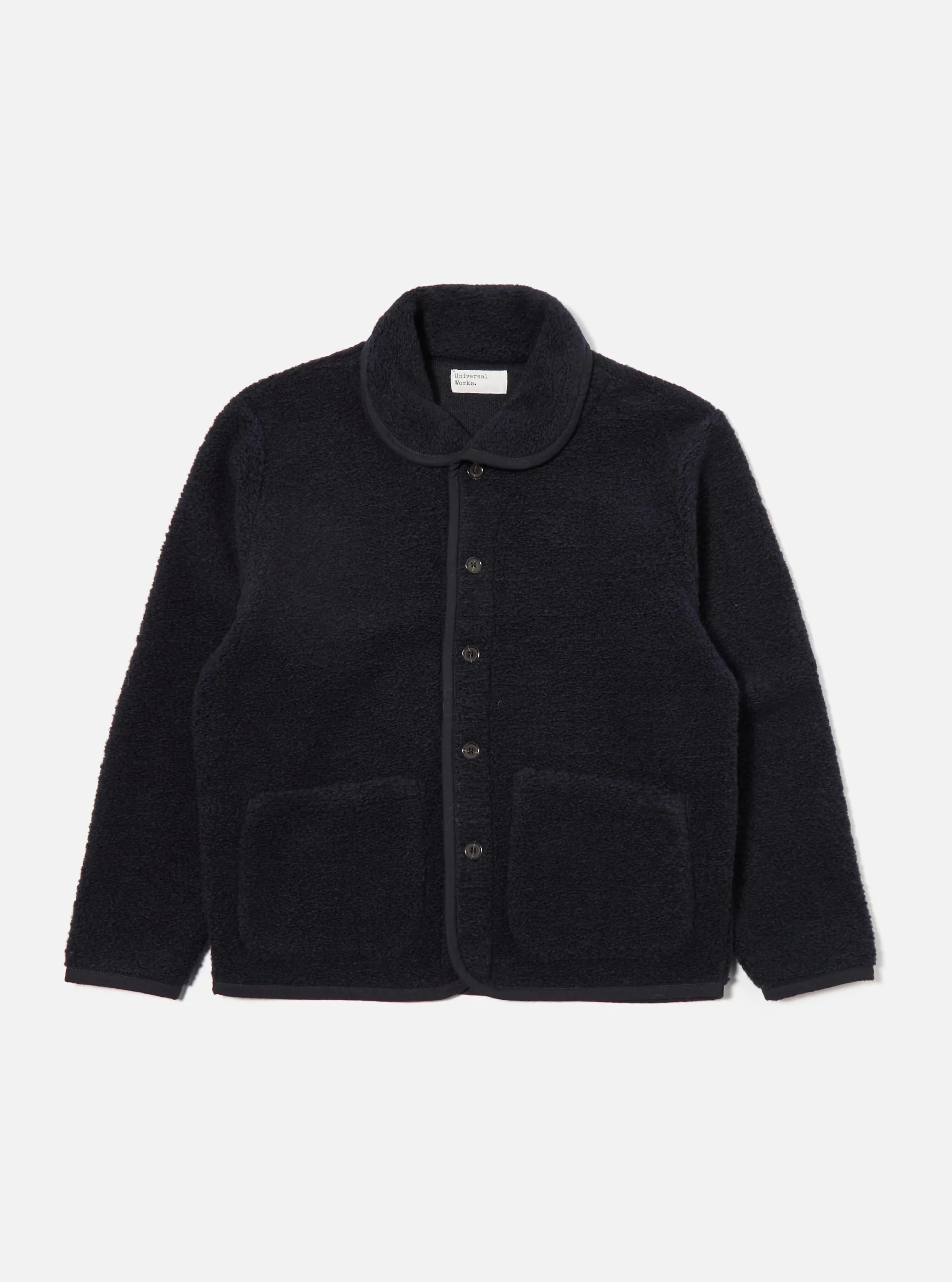 NAVY ALVAE FLEECE LANCASTER / UNIVERSAL WORKS
