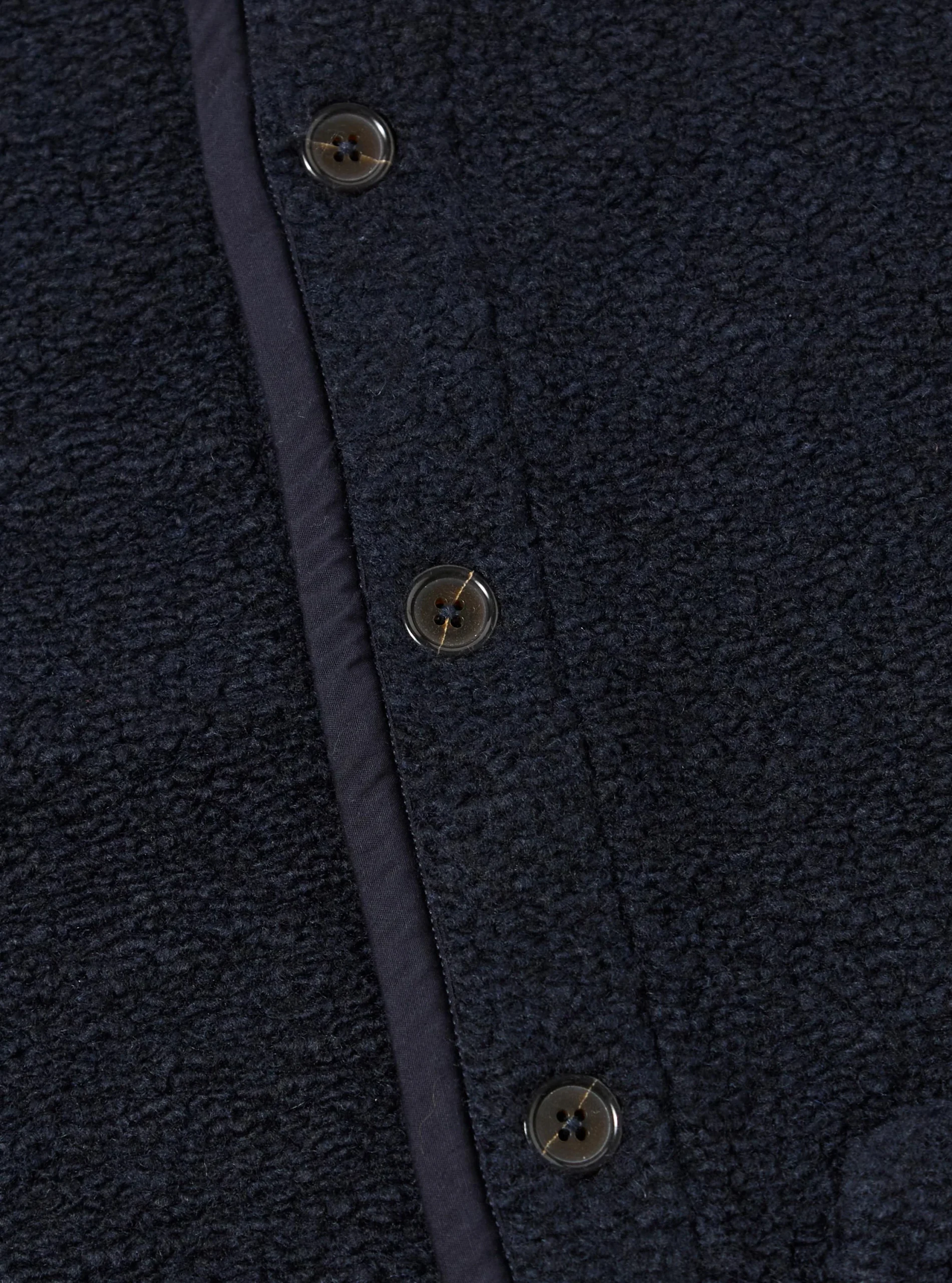 NAVY ALVAE FLEECE LANCASTER / UNIVERSAL WORKS – Image 5