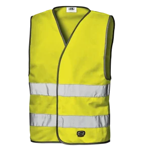 SIR SAFETY STRAP Hi Vis Reflective Work Waistcoat MEN - Double Velcro Fastening