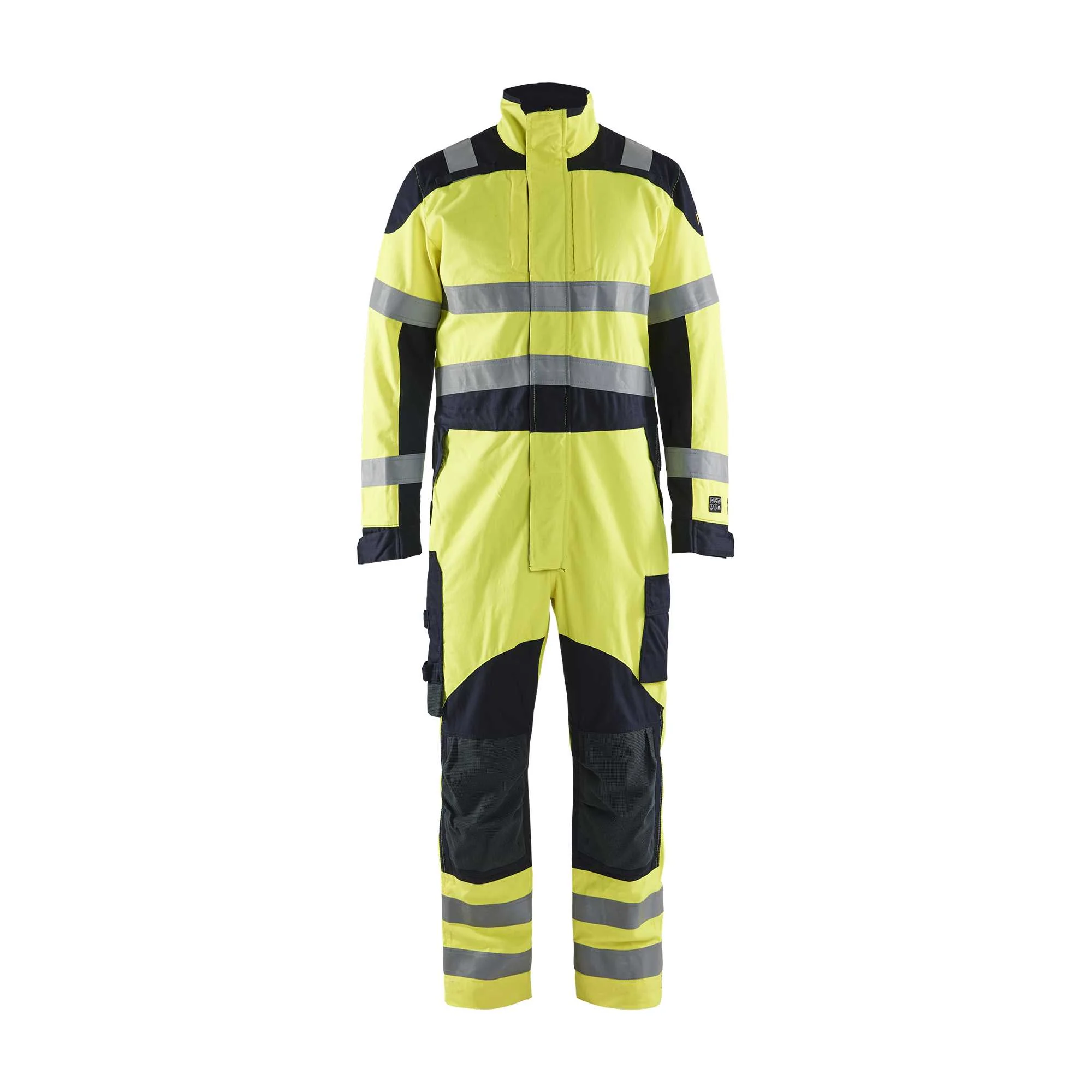 BLAKLADER 60891512 Multinorm Inherent overalls Hi Vis Reflective Work Coverall Men - Ripstop Fabric