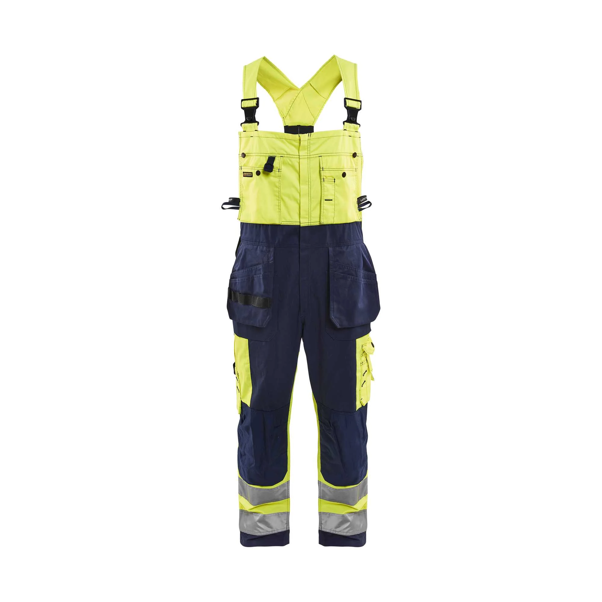 BLAKLADER 26031860 Hi Vis Bib Overalls Hi Vis Reflective Work Bib Trousers Men - twill fabric – Image 2