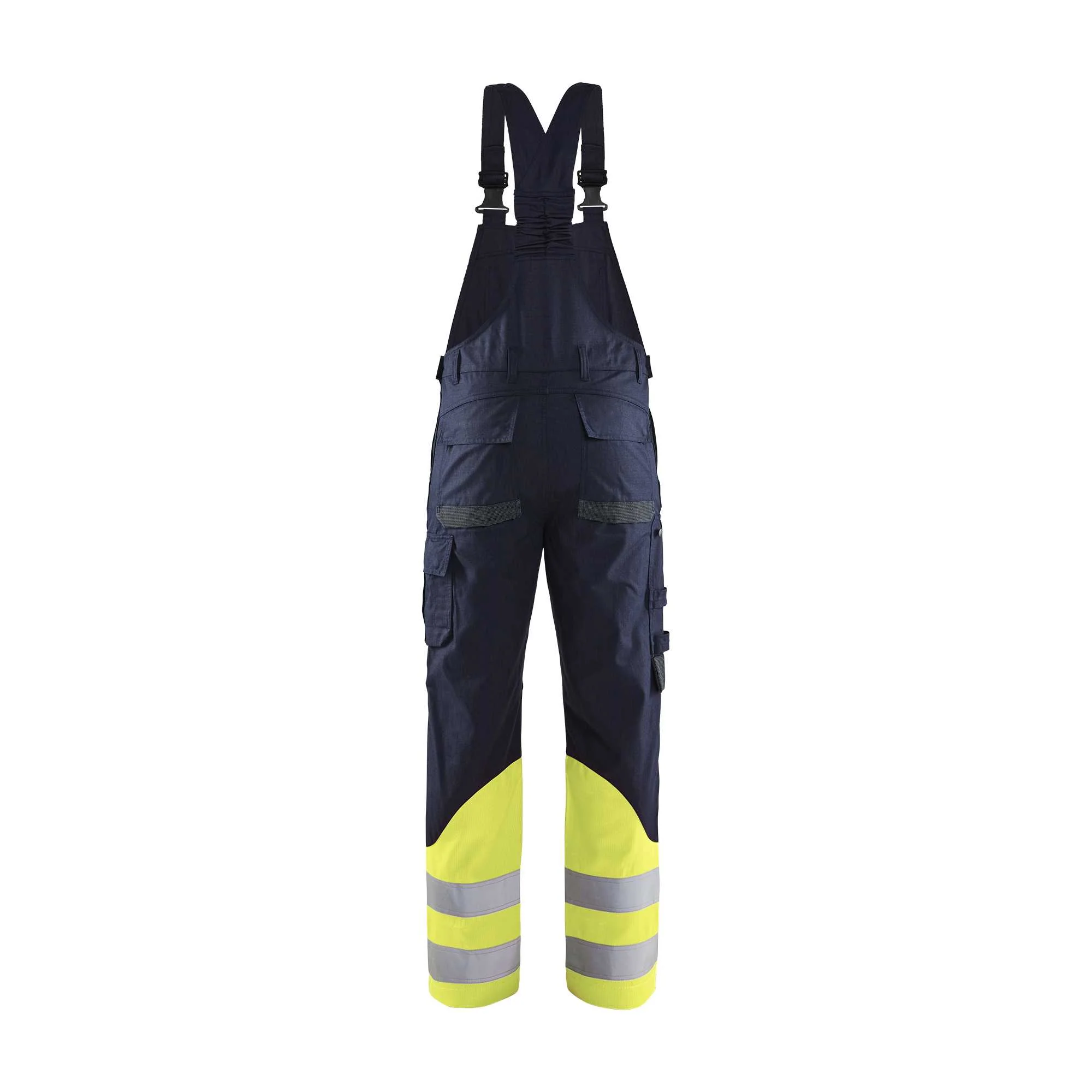 BLAKLADER 28881512 Multinorm Inherent Bib Trousers Hi Vis Reflective Work Bib Trousers Men - ripstop fabric – Image 3