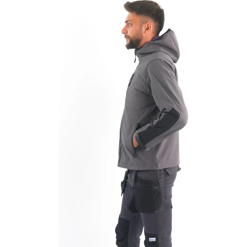 BITCO SPREE Water Repellent Windproof Softshell Jacket Men - Fleece Lining