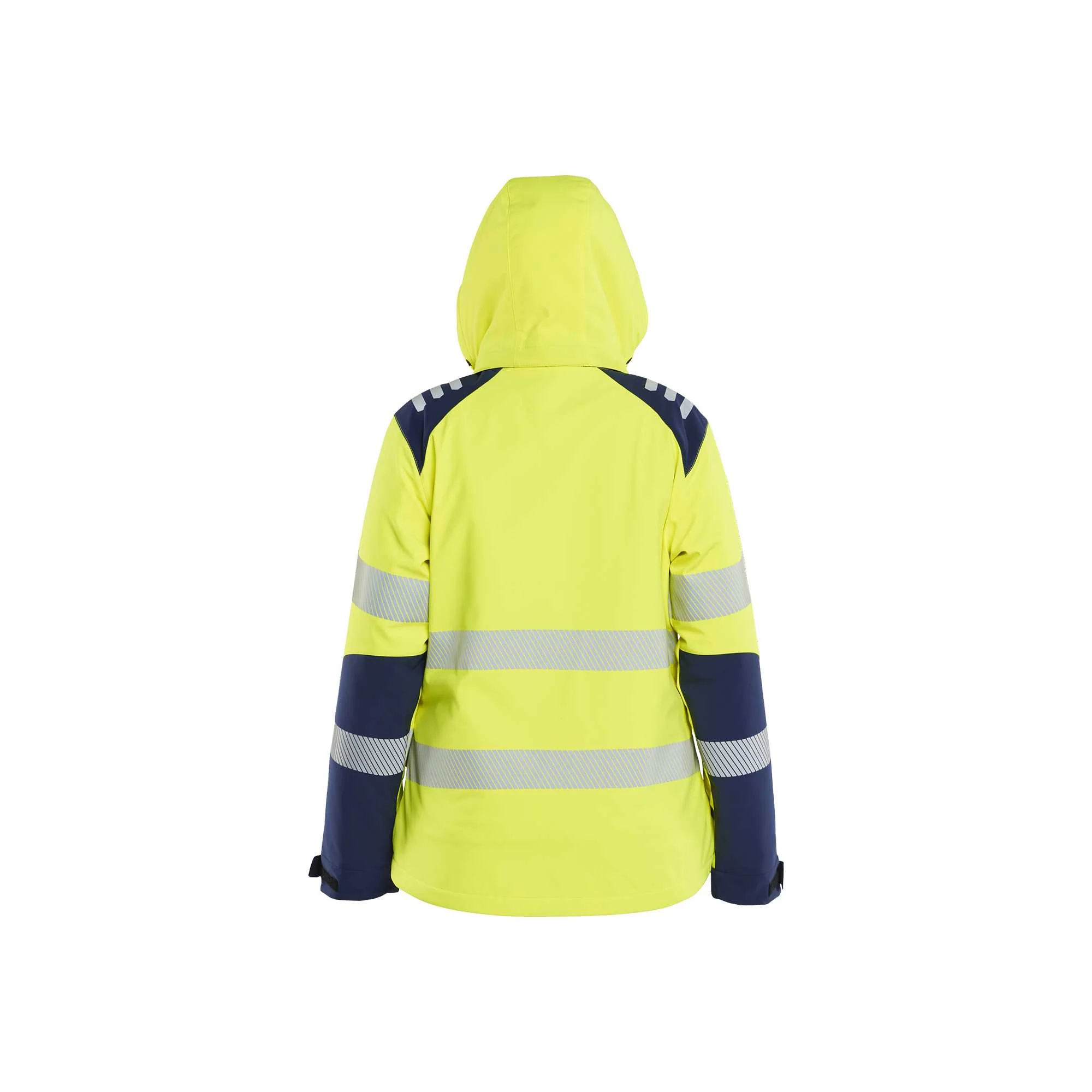 BLAKLADER 44012513 Women's Hi vis Lightweight lined Winter Softshell Jacket Hi Vis Reflective Softshell Work Jacket WOMEN - Waterproof – Image 4