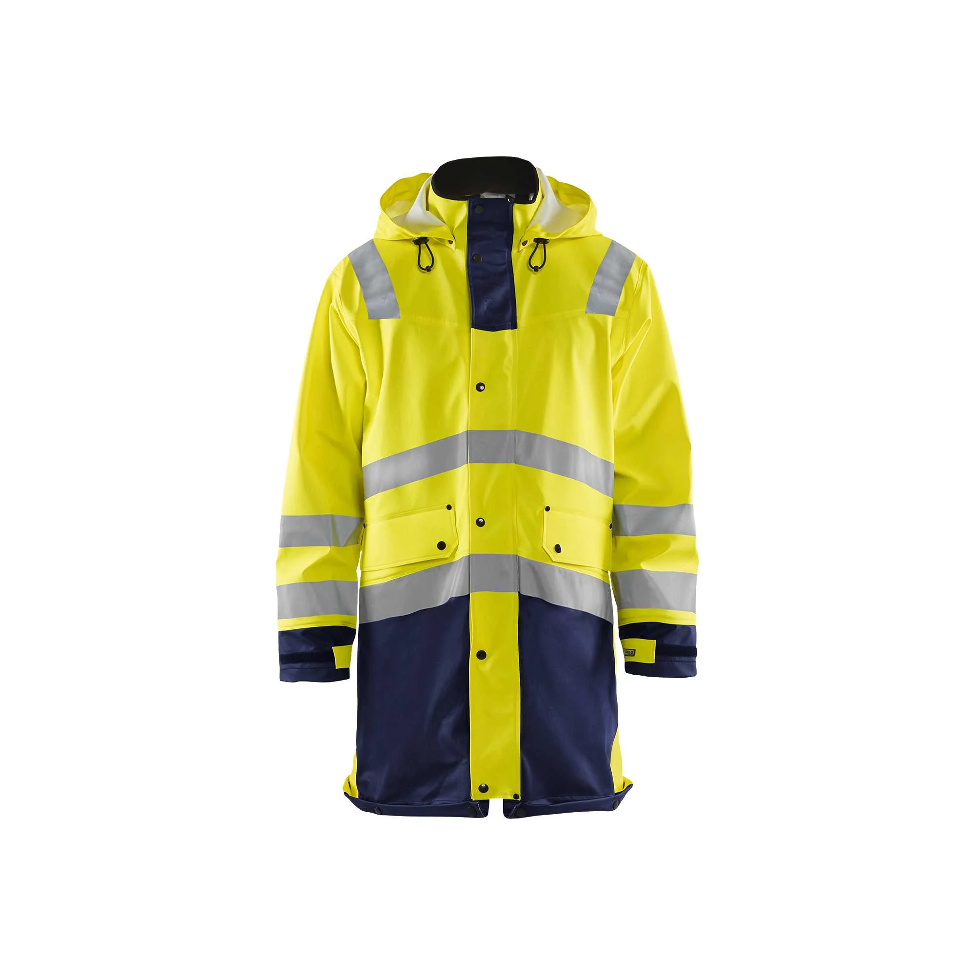 BLAKLADER 43062003 Raincoat Hi Vis LEVEL 2 Hi Vis Reflective Raincoat MEN - Waterproof
