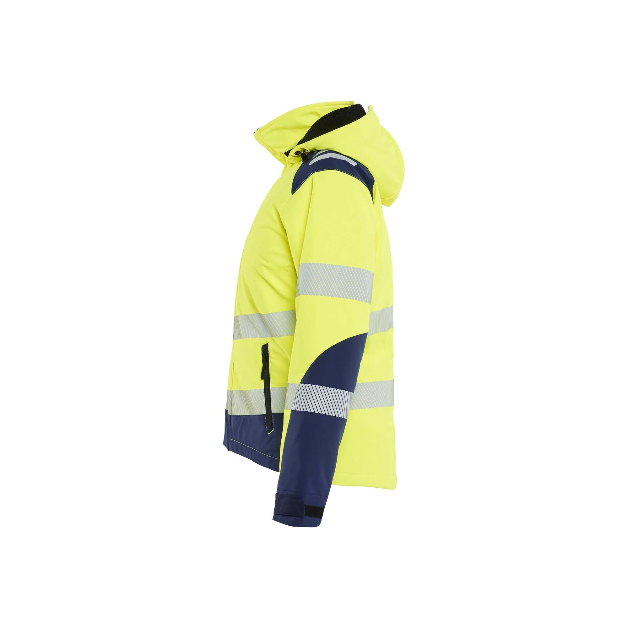 BLAKLADER 44012513 Women's Hi vis Lightweight lined Winter Softshell Jacket Hi Vis Reflective Softshell Work Jacket WOMEN - Waterproof – Image 5