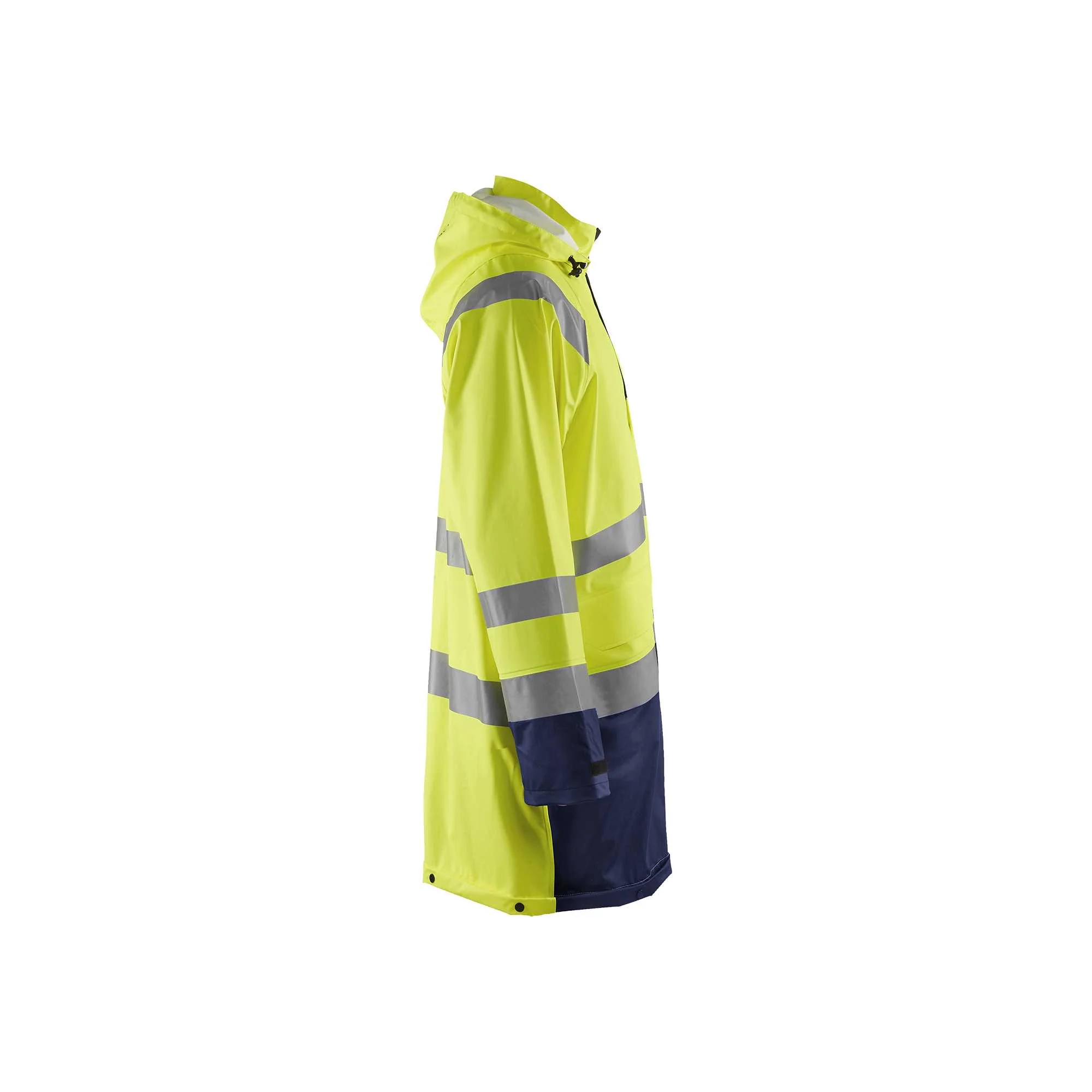 BLAKLADER 43242000 Rain Jacket Hi Vis LEVEL 1 Hi Vis Reflective Rain Jacket MEN - Waterproof – Image 5
