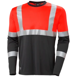 HELLY HANSEN ADDVIS LONGSLEEVE CLASS 1 79255 Hi Vis Reflective Long Sleeve Work T-Shirt MEN - UPF40