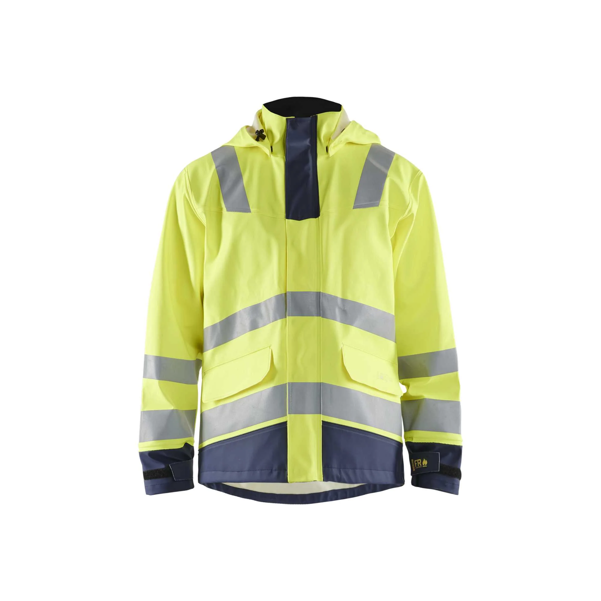 BLAKLADER 43132022 Multinorm raincoat Level 2 Hi Vis Reflective Rain Jacket MEN - Water Repellent – Image 3