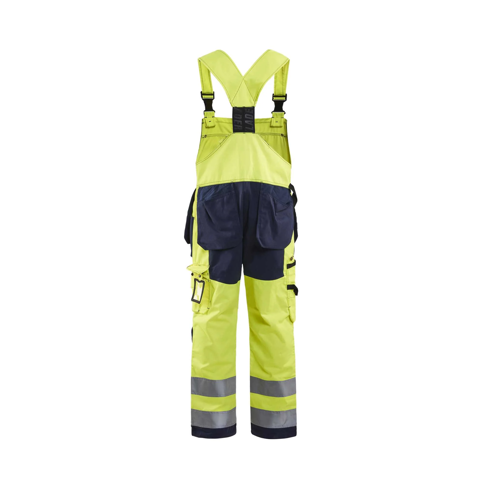 BLAKLADER 26031860 Hi Vis Bib Overalls Hi Vis Reflective Work Bib Trousers Men - twill fabric – Image 3