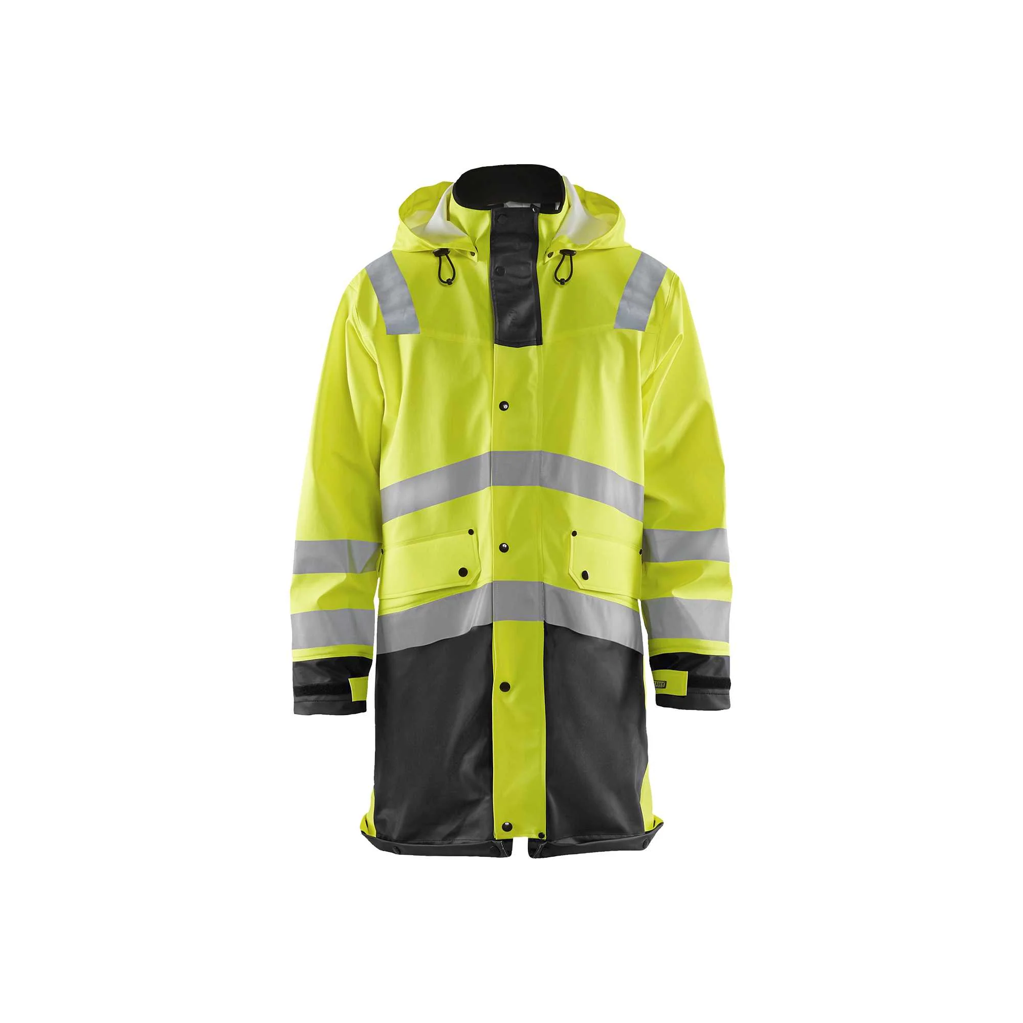 BLAKLADER 43262005 Raincoat Hi Vis LEVEL 3 Hi Vis Reflective Raincoat MEN - Waterproof – Image 6