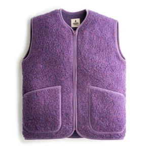 GILET LAINE PEPITKO VIOLET / COLDBREAKER