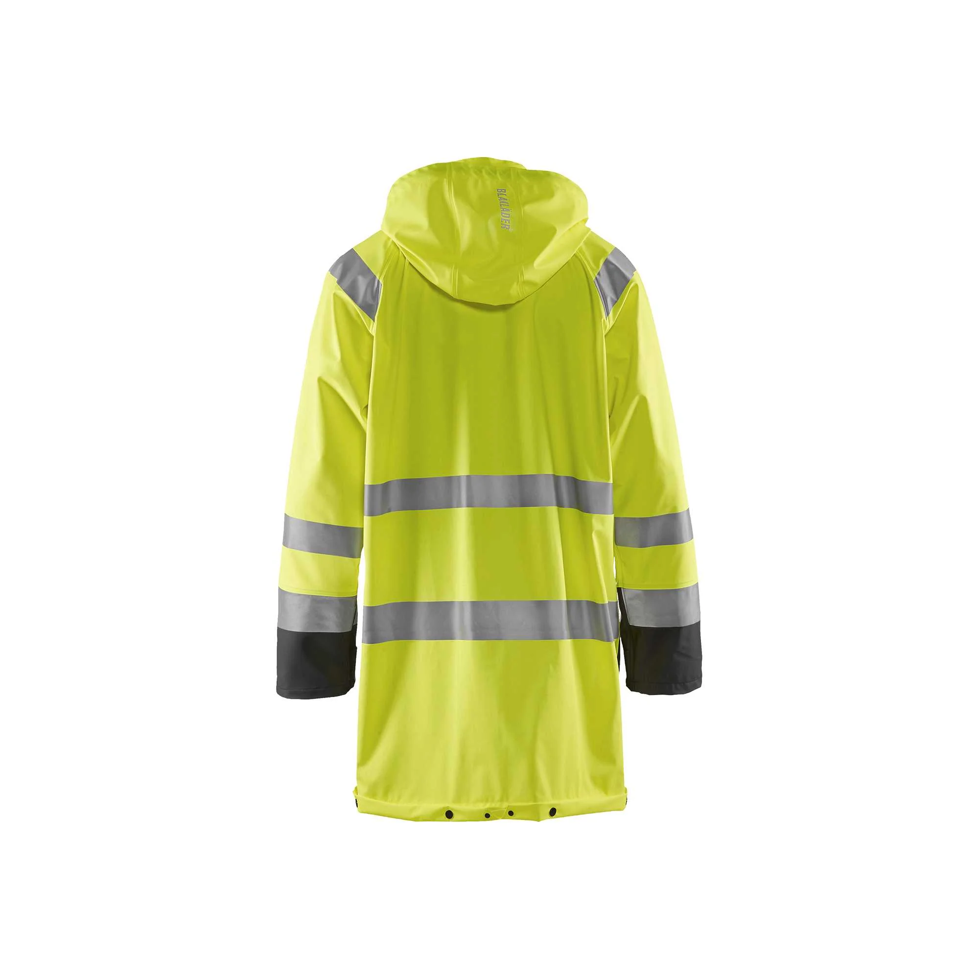 BLAKLADER 43242000 Rain Jacket Hi Vis LEVEL 1 Hi Vis Reflective Rain Jacket MEN - Waterproof – Image 7