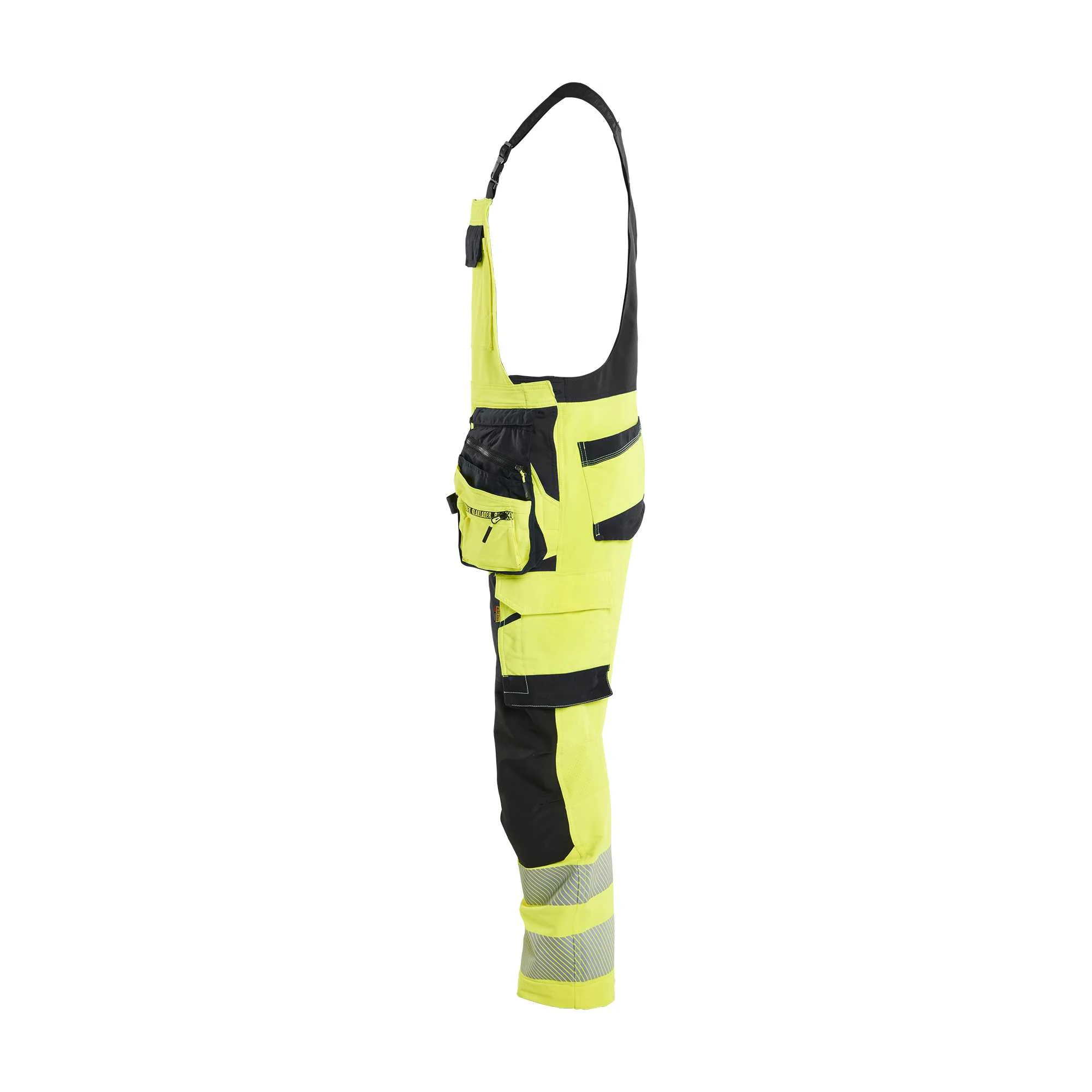 BLAKLADER 26261648 Hi Vis bib overalls 4 way stretch Hi Vis Reflective Work Bib Trousers Men - double weave – Image 8