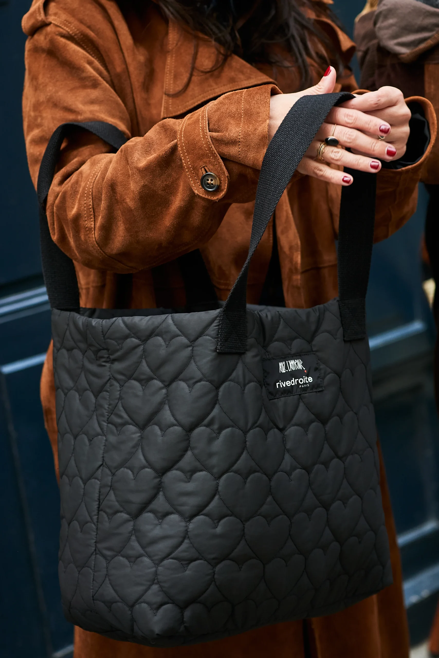 Cabas Allez l'Amour - Nylon Upcyclé Noir – Image 3