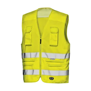 TRAFFIC WAISTCOAT - Class 2 - High-Vis - Double Reflective Band