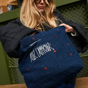 Cabas Allez l'Amour - Denim Brut recyclé