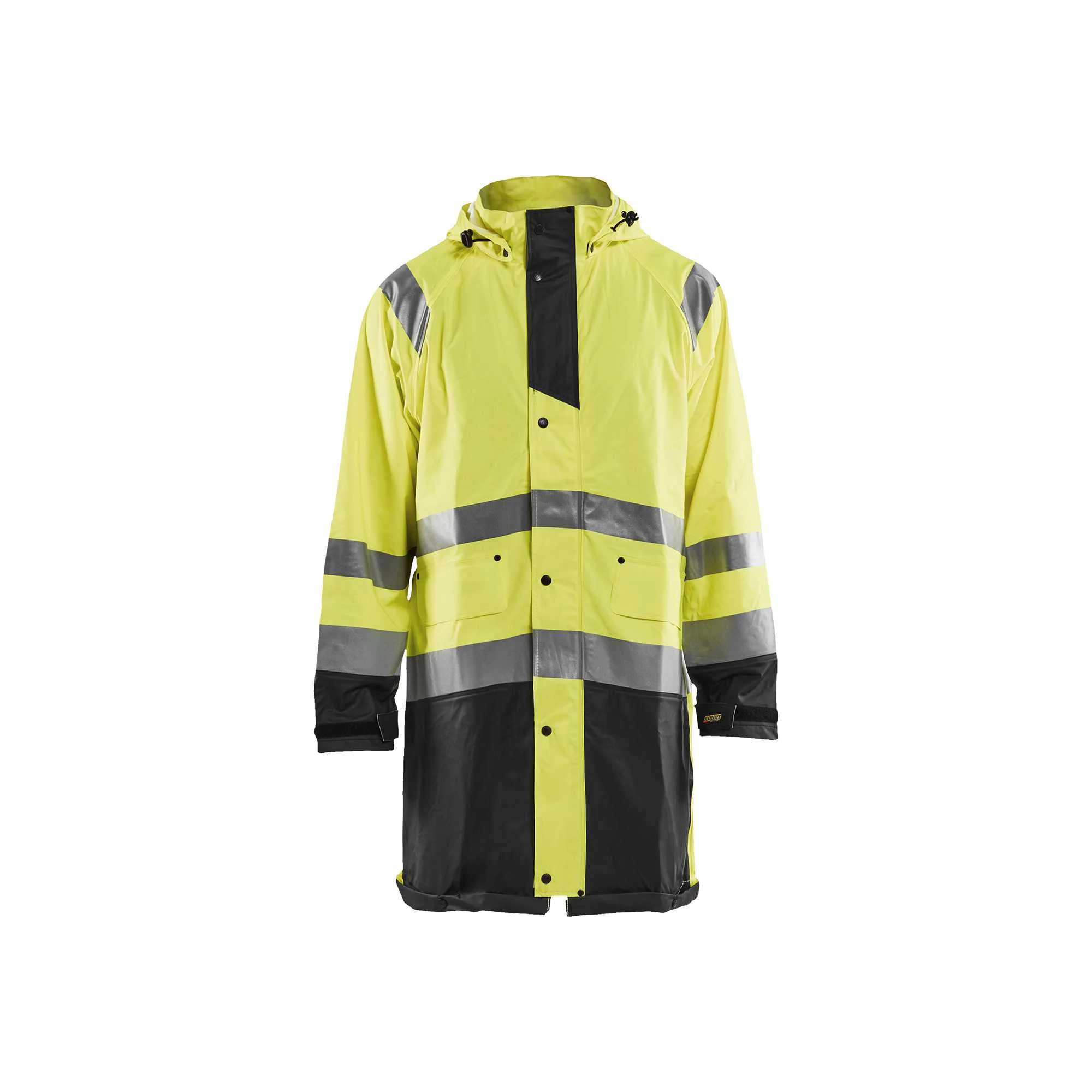 BLAKLADER 43242000 Rain Jacket Hi Vis LEVEL 1 Hi Vis Reflective Rain Jacket MEN - Waterproof – Image 6