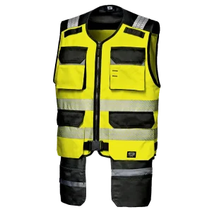 SIR SAFETY RUSH Hi Vis Reflective Work Waistcoat MEN - Multi Pocket