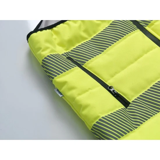 BITCO BTC36 High Vis Waterproof Work Jacket Men - reflective safety strips – Image 9
