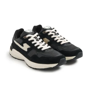 AMIEL S-STRIKE SUEDE MIX BLACK/STEPNEY