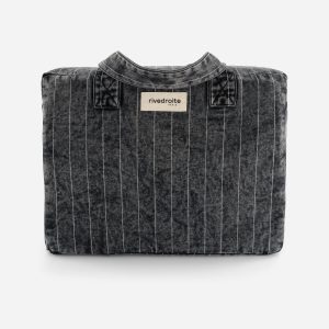 Célestins le sac 24 heures - Denim Noir Rayé