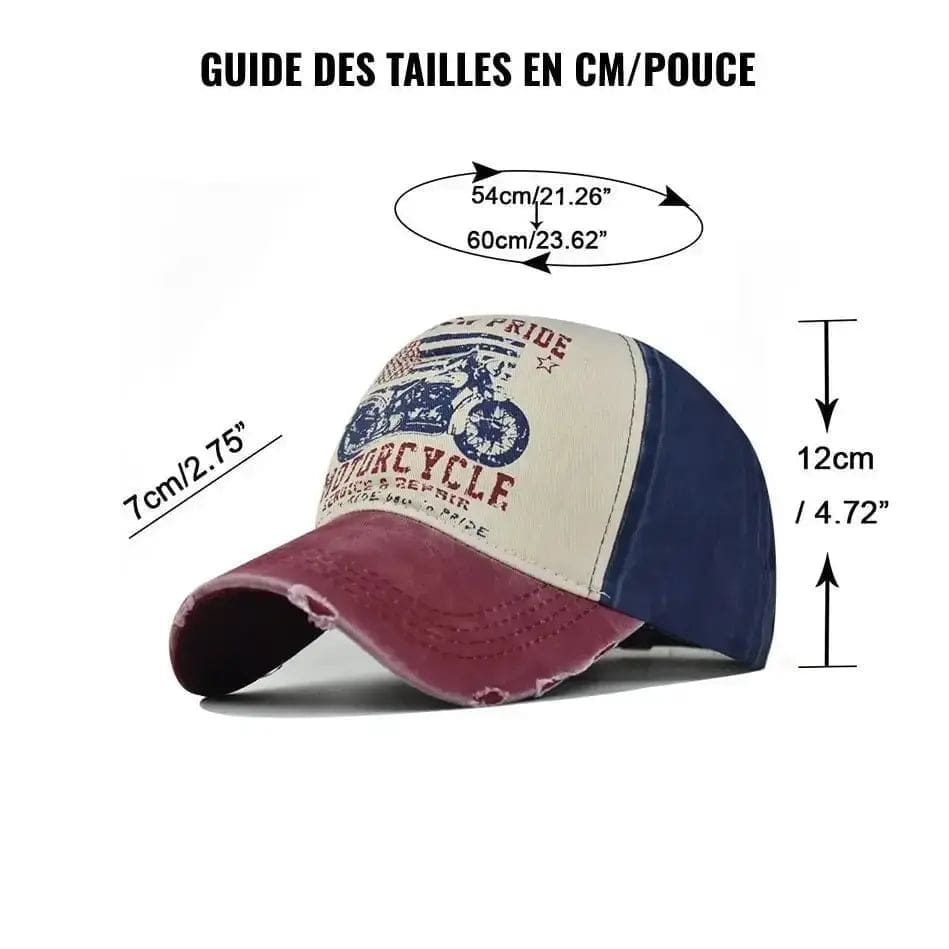 Casquette biker vintage – American Motorcycle – Image 7