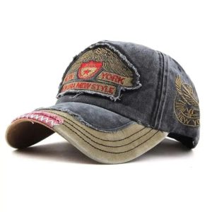 Casquette biker vintage – NEW-YORK