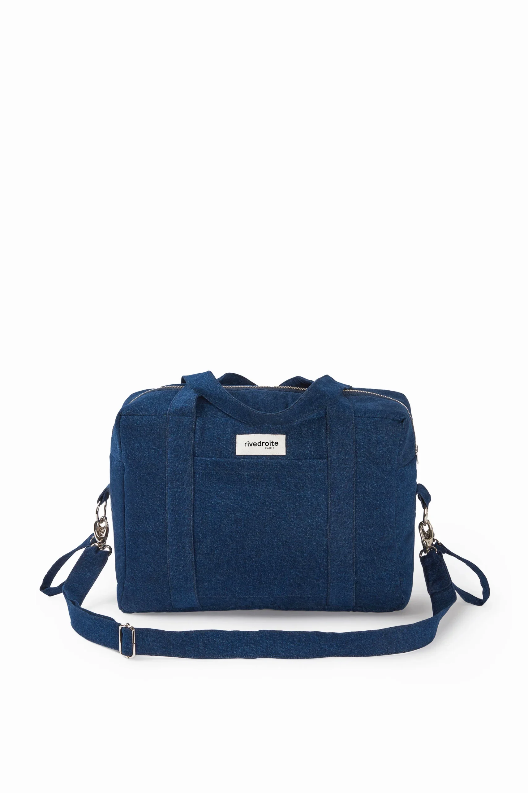 Darcy l'anti sac à langer brodé - Denim Brut recyclé