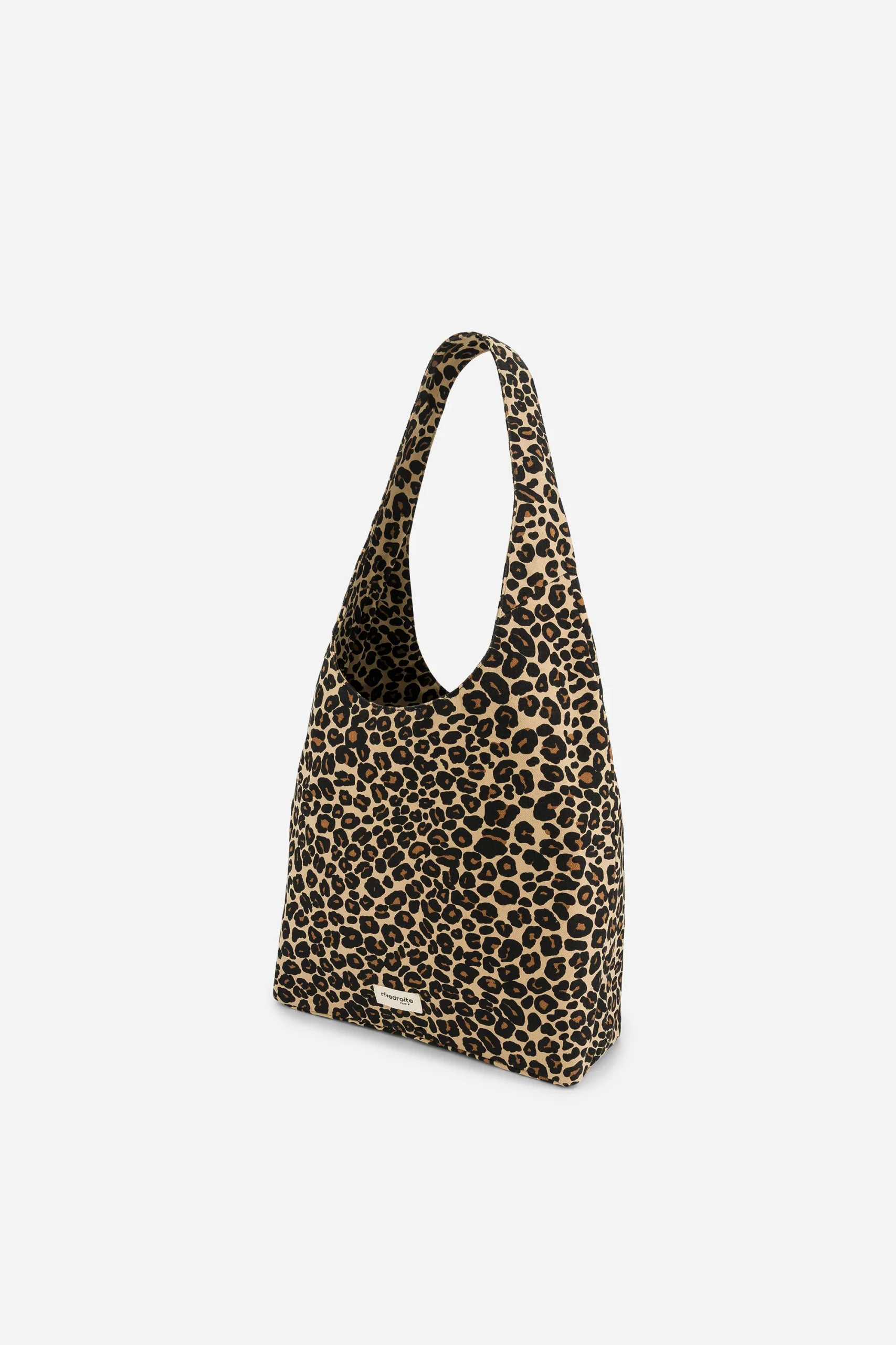 Richelieu le sac hobo - Polycoton Recyclé Léopard Beige – Image 3