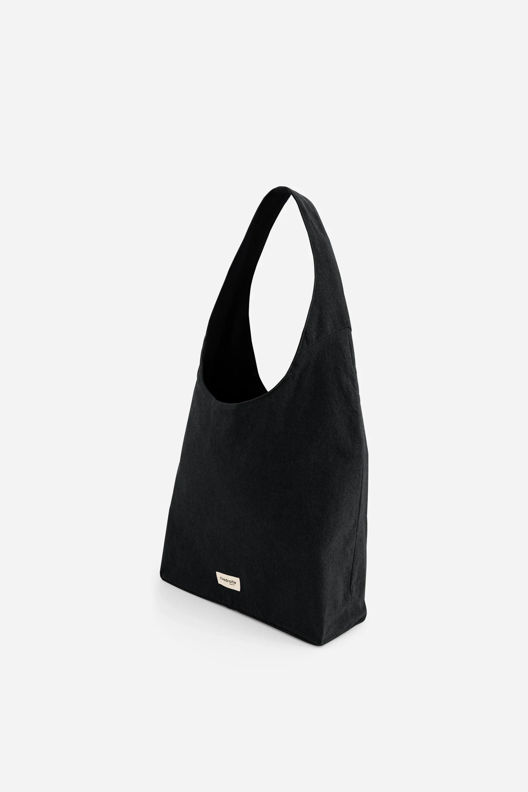 Richelieu le sac hobo - Polycoton Recyclé Noir – Image 2
