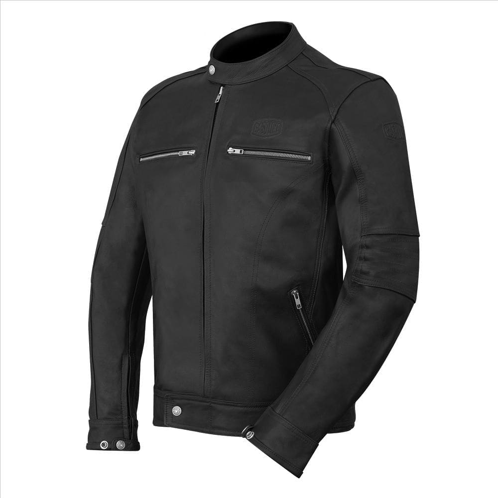 Blouson Cuir moto VINTAGE -Noir – Image 2