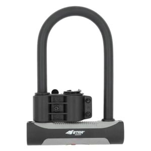 Antivol vélo en forme de U + fixation