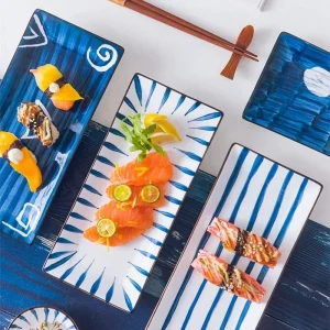 Assiette à sushi en céramique