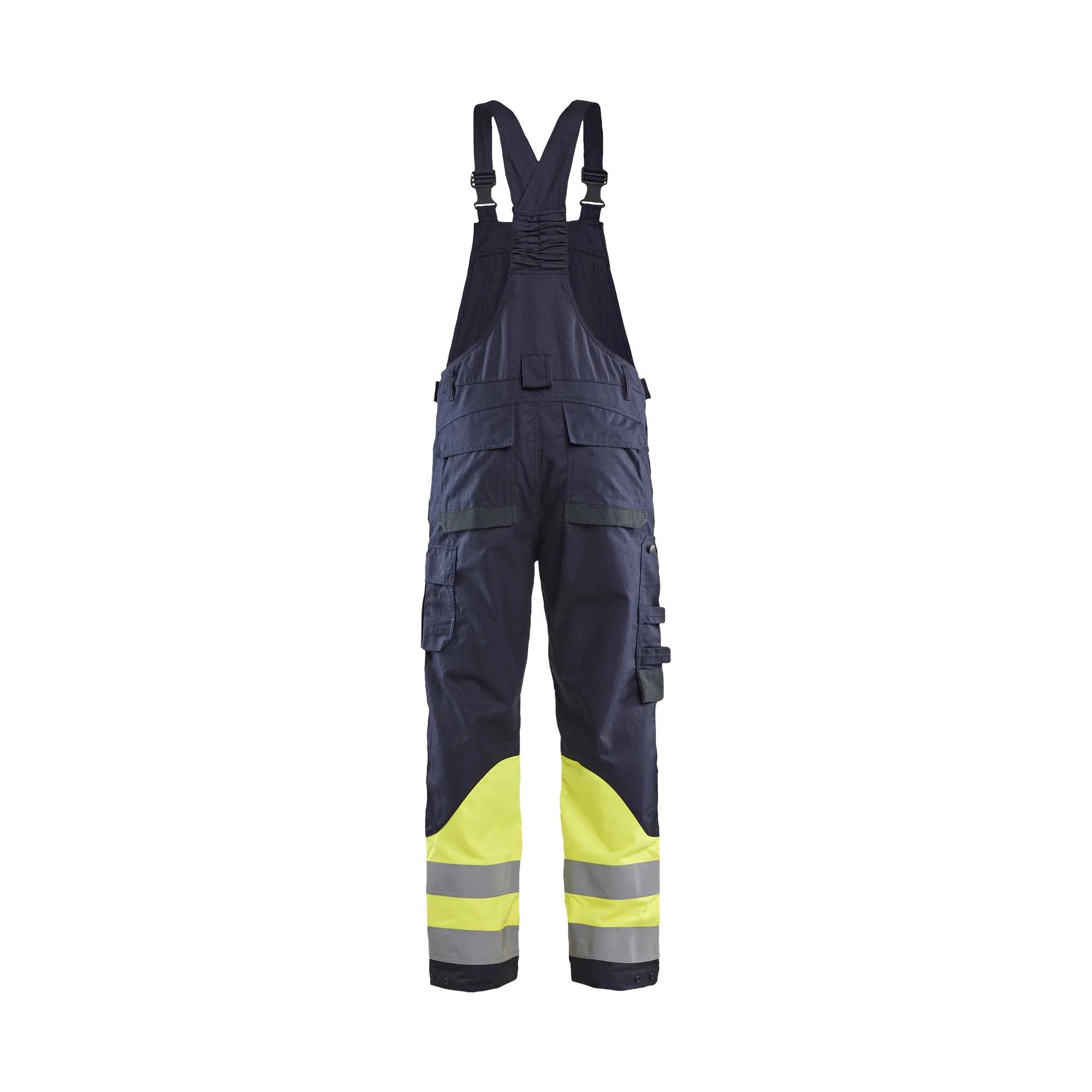 BLAKLADER 28901512 APC 2 Multinorm Inherent Bib Trouser Hi Vis Reflective Work Bib Trousers Men - Ripstop Fabric – Image 3